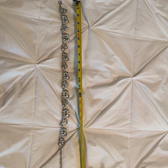 Talbots Rhinestone & Silvertone statement necklace - Picture 5 of 5